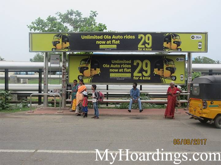 How to Book Hoardings in Chennai, Best Advertise company on IOC Bus Stop in Chennai